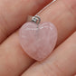 Pendentif quartz rose