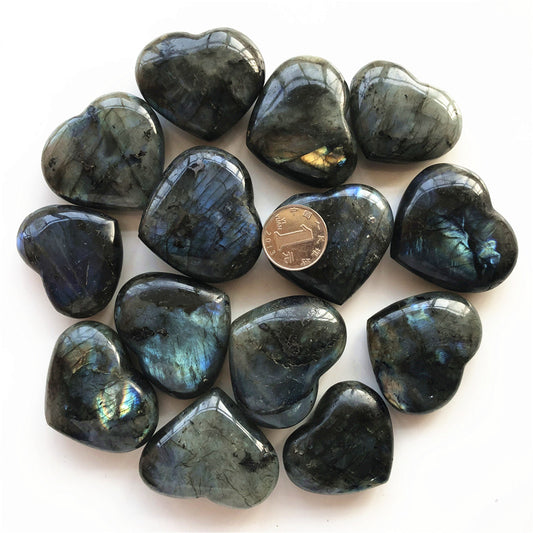 Coeur en labradorite