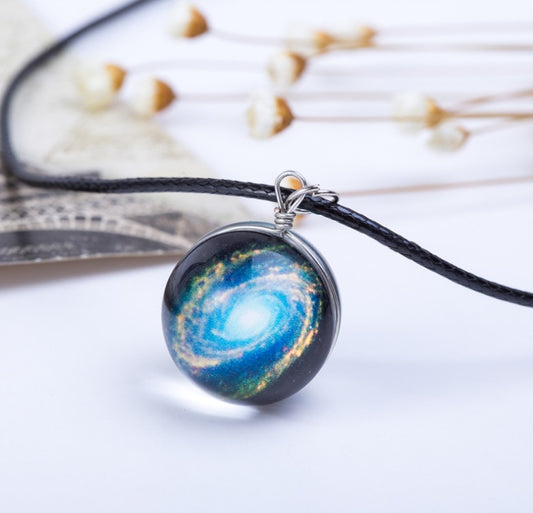 Pendentif Carte Astrale Galaxie